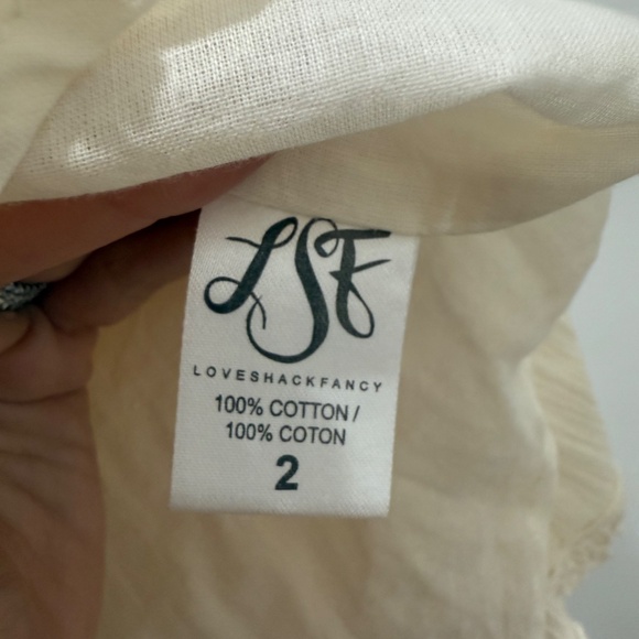 LoveShackFancy Cream Skirt Size 2 - Picture 2 of 6